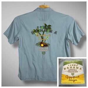 Tommy Bahama Spring‎ Training 2013 Grapefruit League Button Shirt Men Size Small